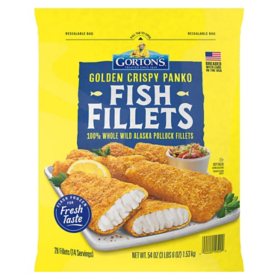 Gorton's Golden Crispy Panko Fish Fillets, Frozen, 28 ct.