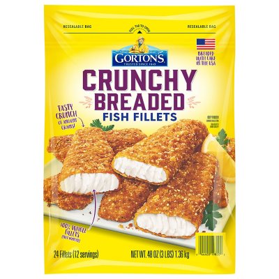 Gorton's Crunchy Breaded Fish Fillets, Frozen (3 lbs.) - Sam's Club