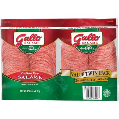 Gallo Italian Dry Salame-Twin Pack (2 lbs.) - Sam's Club