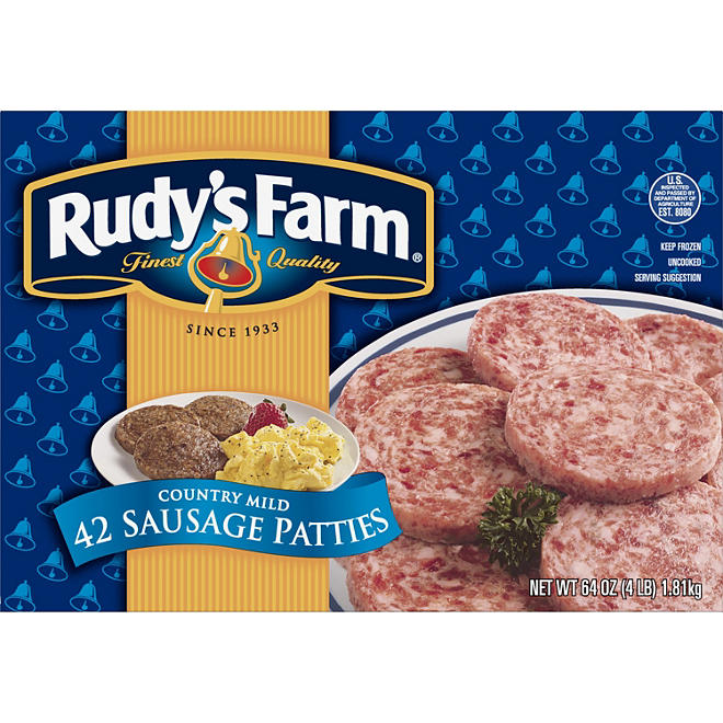 Rudy's Farm Sausage Patties (4 lb.)
