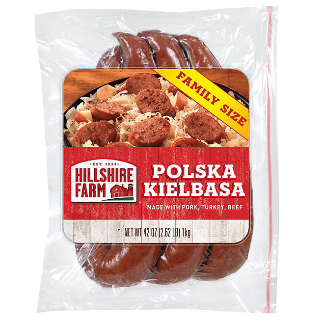 Hillshire Farm Polska Kielbasa Smoked Sausage Rope, Family Size (42 oz.)