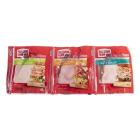 Hillshire Farm Thin Sliced Sandwich Meat Variety Pack (3 lbs.)