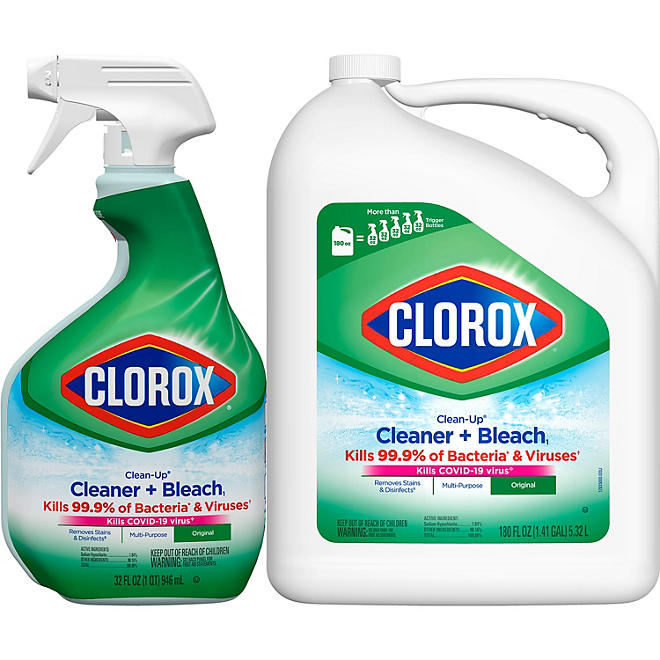 Clorox Clean-Up All-Purpose Cleaner + Bleach, Original Spray + Refill