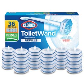 Clorox ToiletWand Toilet Bowl Cleaner Kit, 1 ToiletWand + 36 Refills