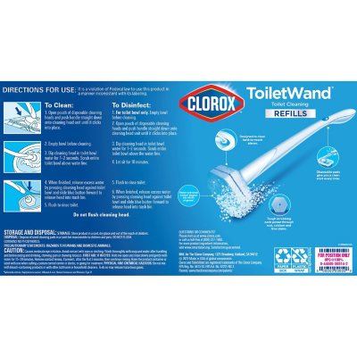 Clorox ToiletWand Disinfecting Refills, Disposable Wand Heads