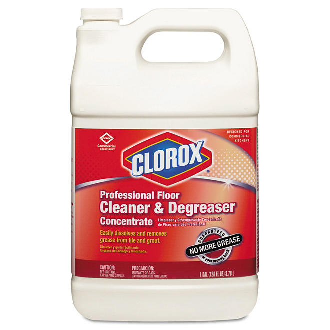 Clorox Professional Floor Cleaner & Degreaser Concentrate, Pleasant Scent (1gal. Bottle)