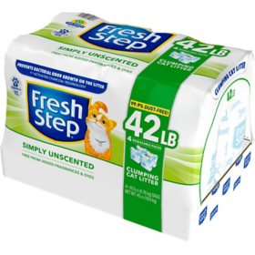 Fresh Step Simply Unscented Clumping Cat Litter (42 lbs.)