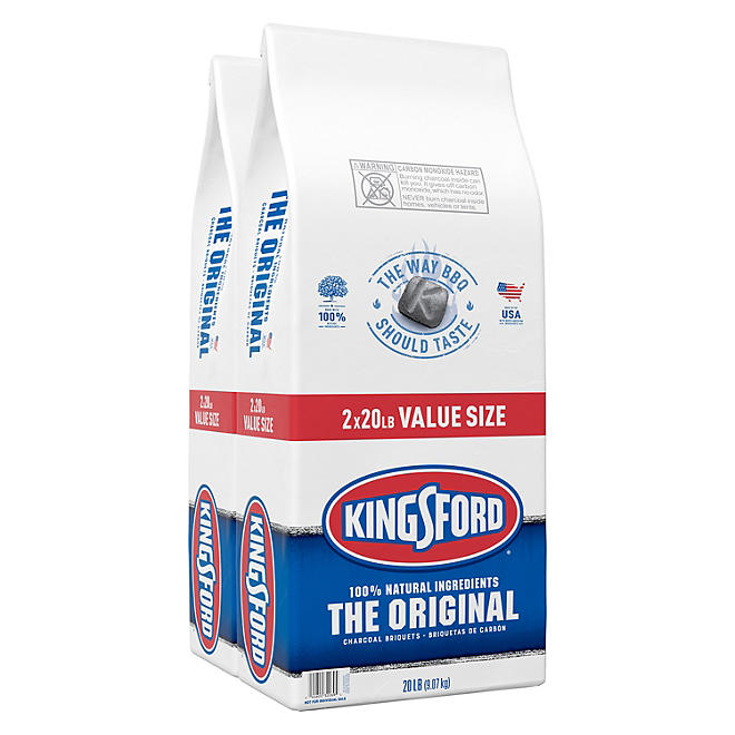 Kingsford Original Charcoal Briquettes, 2-Pack (20 lbs.)