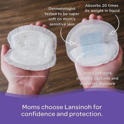 Lansinoh Stay Dry Disposable Nursing Pads, 36 Count (Pack of 4) : Nursing  Bra Pads : Baby 