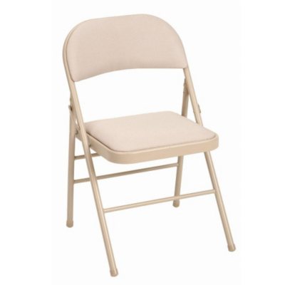 Cosco Fabric Padded Folding Chair Tan Sam S Club