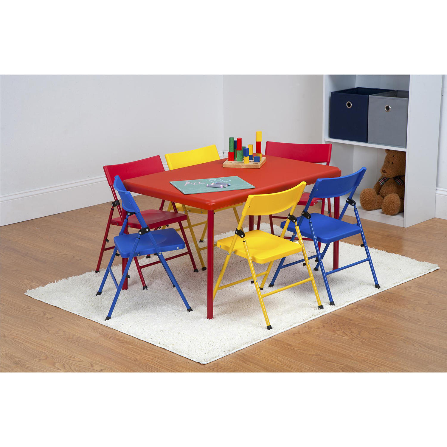 Safety First 7-Piece Children’s Juvenile Set with Pinch-Free Folding Chairs