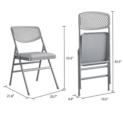 Ultra Comfort Commercial XL Plastic Folding Chair - Cosco