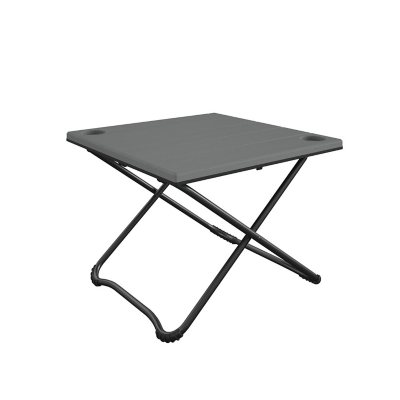 Large Foldable Metal Legs TV Table Bed Side Tea Coffee Folding Table Black Table 