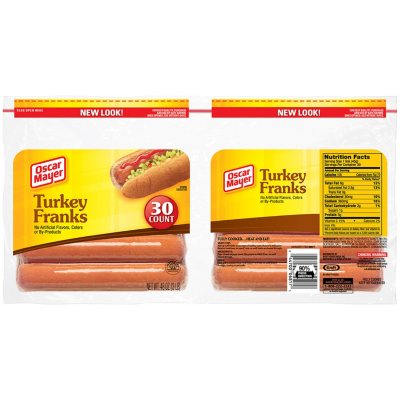 Oscar Mayer Natural Turkey Franks Hot Dogs, 8 Ct Pack - Walmart