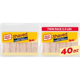 Oscar Mayer Shaved Smoked Turkey Breast, 20 oz., 2 pk.