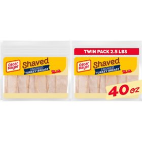 Oscar Mayer Shaved Extra Lean Smoked Turkey Breast Lunch Meat (20 oz., 2 pk.)