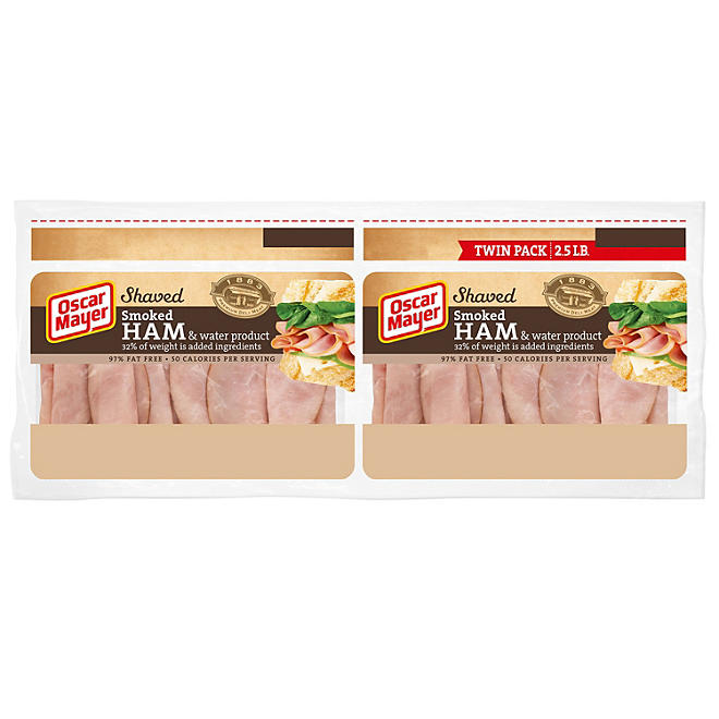 Oscar Mayer Smoked Ham Lunch Meat, Twin Pack (40 oz.)