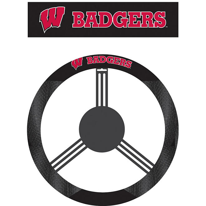 NCAA Wisconsin Badgers Steering Wheel Cover