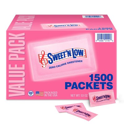 Sweet'N Low Zero-Calorie Sweetener Packets (1,500 ct.) - Sam's Club