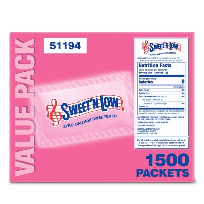How many packets of sweet n low equal 1 tablespoon Sweet N Low 1 500 Ct Sam S Club