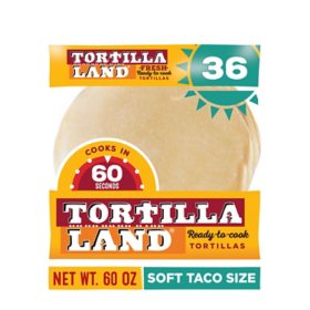TortillaLand Uncooked 8" Soft Flour Tortillas 36 ct.