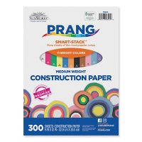 Pacon - Construction Paper Smart-Stack, 58 lbs., 9 x 12 - Assorted, 300 Sheets per Pack