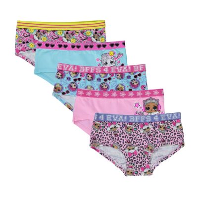 girls 5-pack soft stretch undies