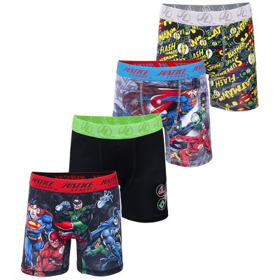 Boy's Cotton Stretch Boxer Briefs, 4 pairs