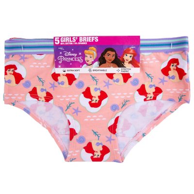 Lot of 6 Girls Cotton Panties Underwear Princess Weekdays Mixed Colors Size S-XL 