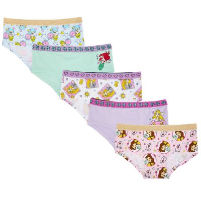 Disney FROZEN PRINCESS UNDERWEAR PANTIES COTTON Lot Of 9 Sz 8