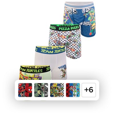 Character Boys 4-Pack Boxer Brief, TMNT, 4:- TMNT, S