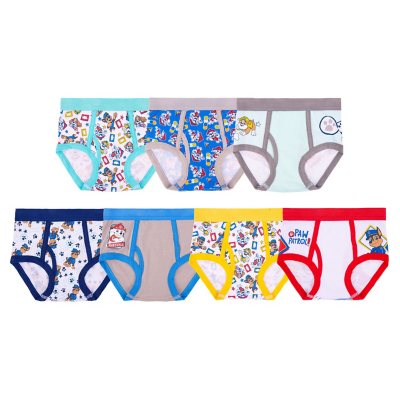 Character Toddler Boys 7-Pack Brief - PAW PATROL 2T/3T:- 2T/3T, Paw Patrol - Grey/Blue
