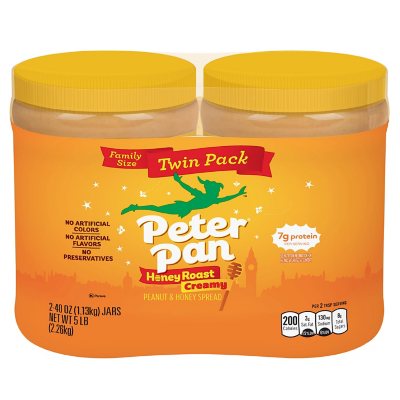 Peter Pan Honey Roasted Peanut Butter 40 Oz 2 Pk Sam S Club