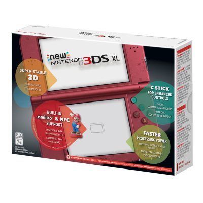 Nintendo New 3ds Xl Red Hardware Sam S Club