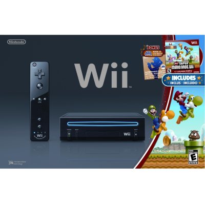 Black Wii Console with New Super Mario Brothers - Sam's Club