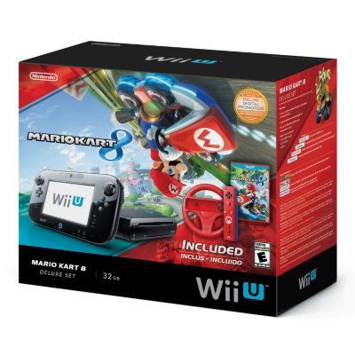 Nintendo Wii U 32GB Black System Player Pak For Sale