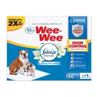 Four Paws Wee-Wee Odor Control with Febreze Dog Pads, 22" x 23" (150 ct.)