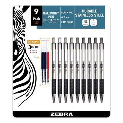 Blue ink Free shipping Zebra F-301A green ball point pen NEW!