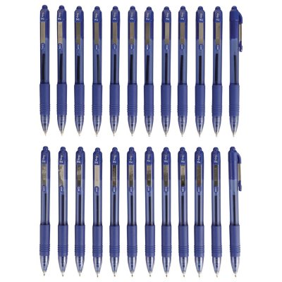 Zebra - Z-Grip Retractable Ballpoint Pen, Blue and Medium