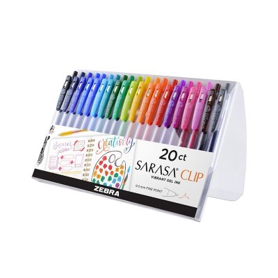 SASA✴︎ Zebra Pen Sarasa Clip Gel Retractable Pens, Fine Point 0.5mm