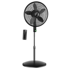 Lasko WhisperForce 18" Eco Quiet DC Pedestal Fan with Remote Control, S18708