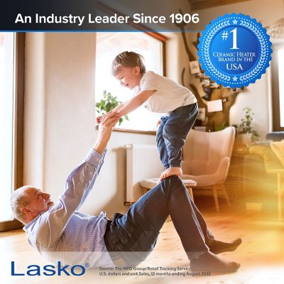 Lasko Bladeless Ceramic Tower Space Heater with Remote Control, CW105 - Sam's  Club
