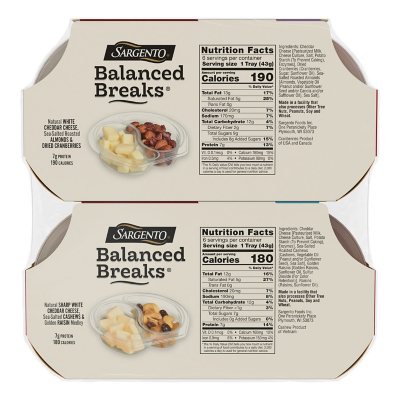 Sargento Balanced Breaks, Variety Snack Pack (12 ct.) - Sam's Club