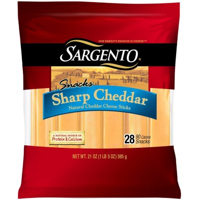 Sargento Natural Sharp Cheddar Cheese Sticks (28 pk.) Sam's Club