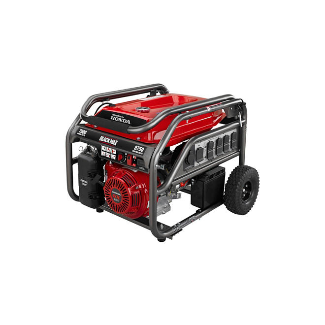 Black Max 7,000W / 8,750W Honda Powered Portable Gas Powered Generator w/ Electric Start