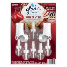Glade PlugIns Scented Oil, Apple of My Pie (2 Warmers + 6 Refills)