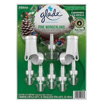 Glade PlugIns Scented Oil, Pine Wonderland (2 Warmers + 6 Refills) - Sam's  Club