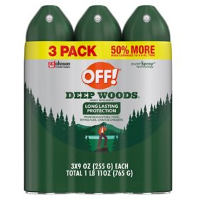 OFF! Deep Woods Insect Repellent, 9 oz, Pack of 3