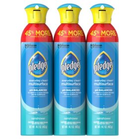 Pledge Multisurface Cleaner Spray, Rainshower (14.2 oz., 3 pk.)