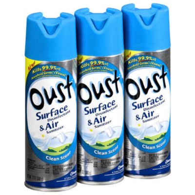 Oust Surface Air Sanitizer 3 12oz Sam s Club